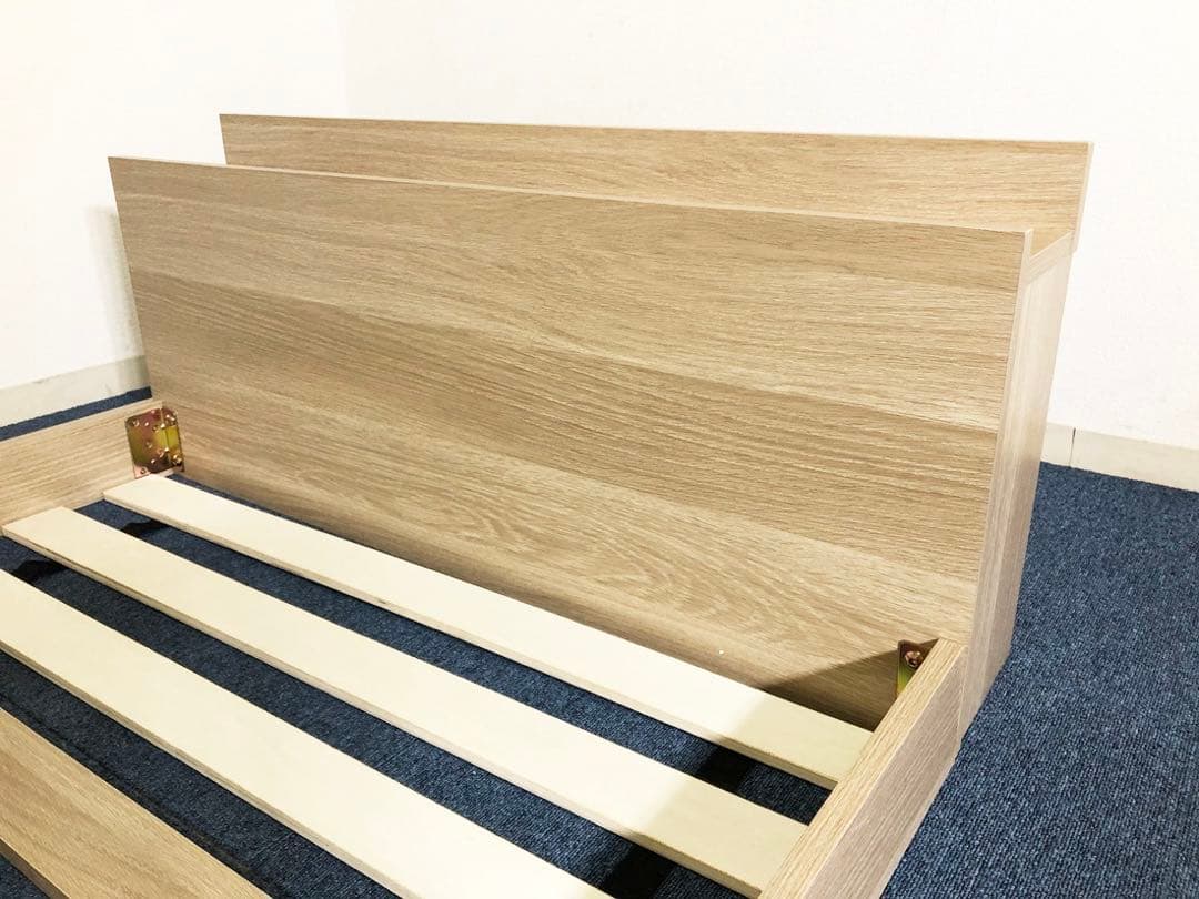 (新品)シングルサイズ ローベッドYB05USBポート・100Vコンセント宮棚付