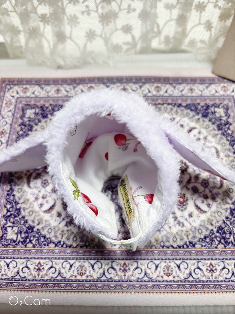 ☆【YukoAsaki】白パーカー（印刷あり）、アニマル帽子熊&うさぎ☆