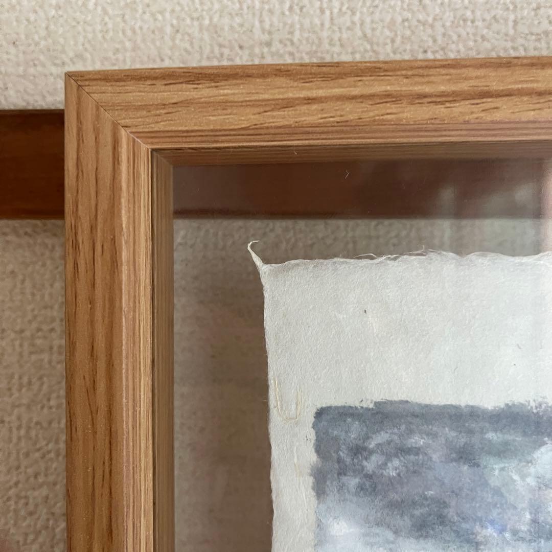 富士山と7-Elevenの水彩画