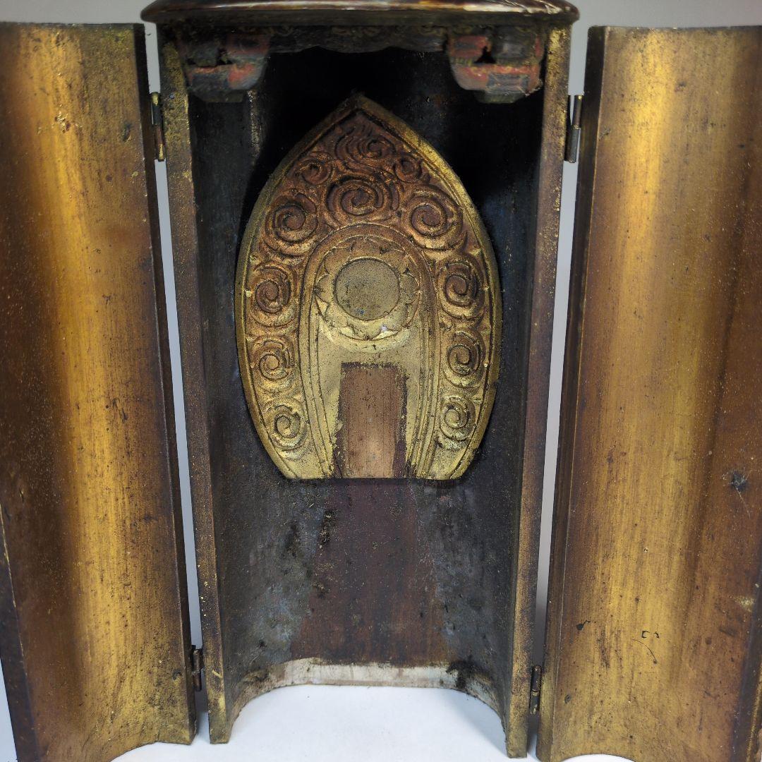 骨董　仏像　木彫　観音菩薩坐像　大日如来　仏教美術　古玩