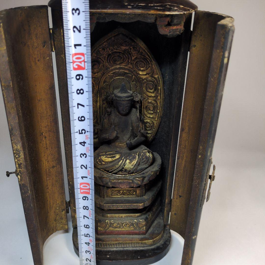 骨董　仏像　木彫　観音菩薩坐像　大日如来　仏教美術　古玩