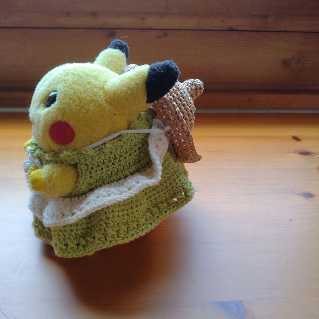 ピカチュウ ぬいぐるみ 麦わら帽子のピカチュウ帽子３点