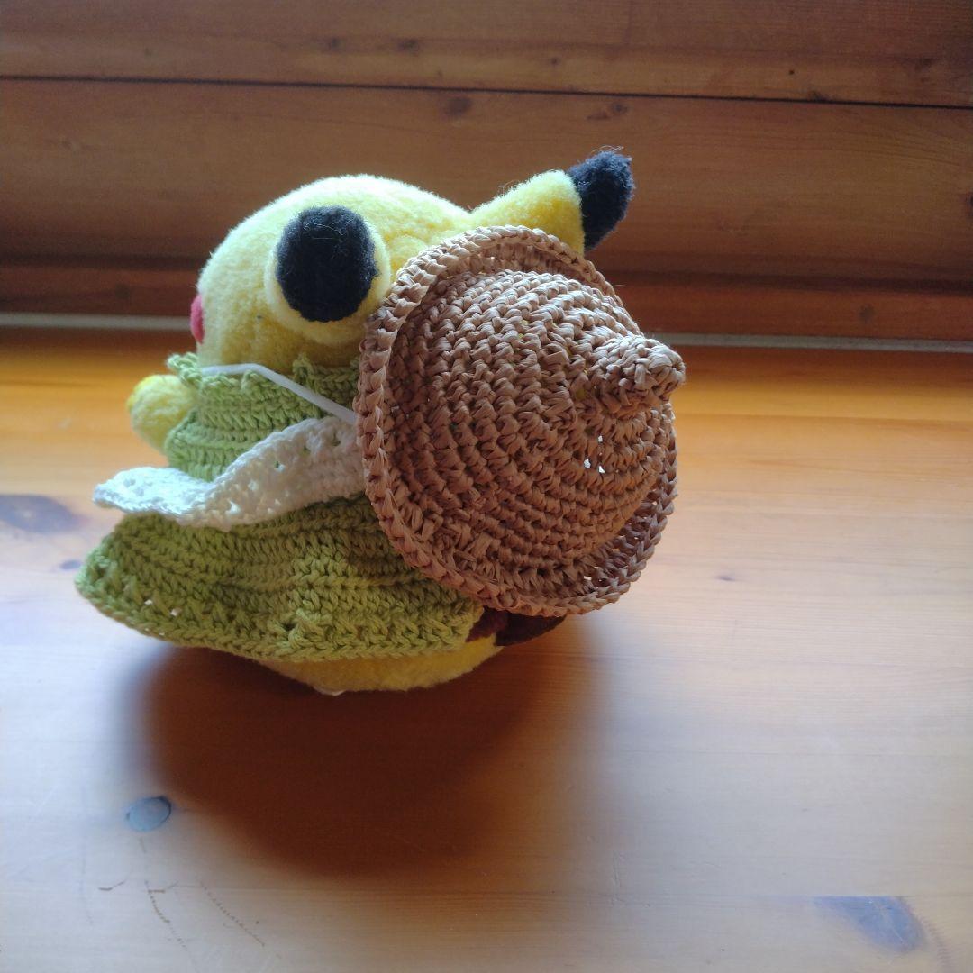 ピカチュウ ぬいぐるみ 麦わら帽子のピカチュウ帽子３点