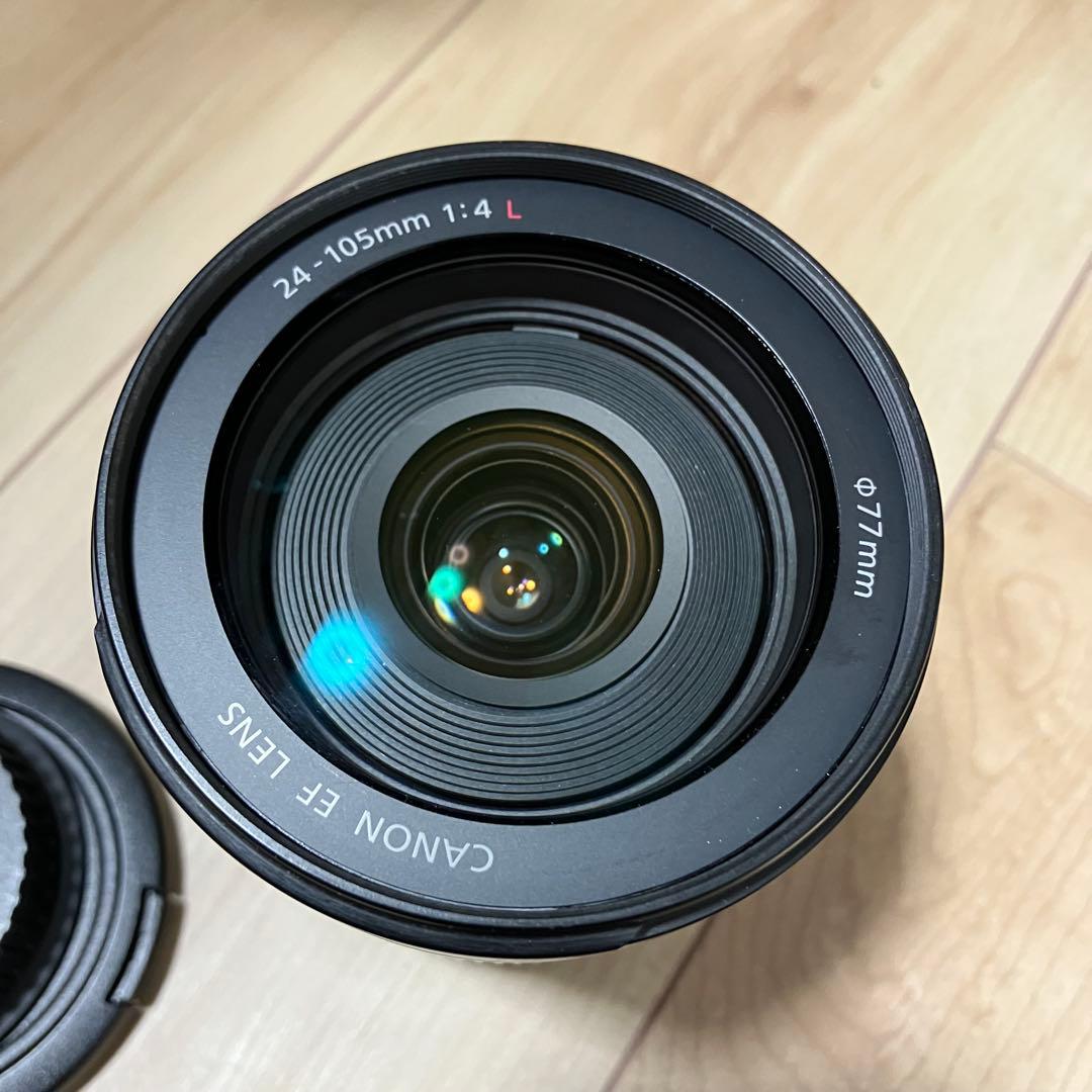 Canon EF 24-105mm f4L IS USM フード、説明付 動作品