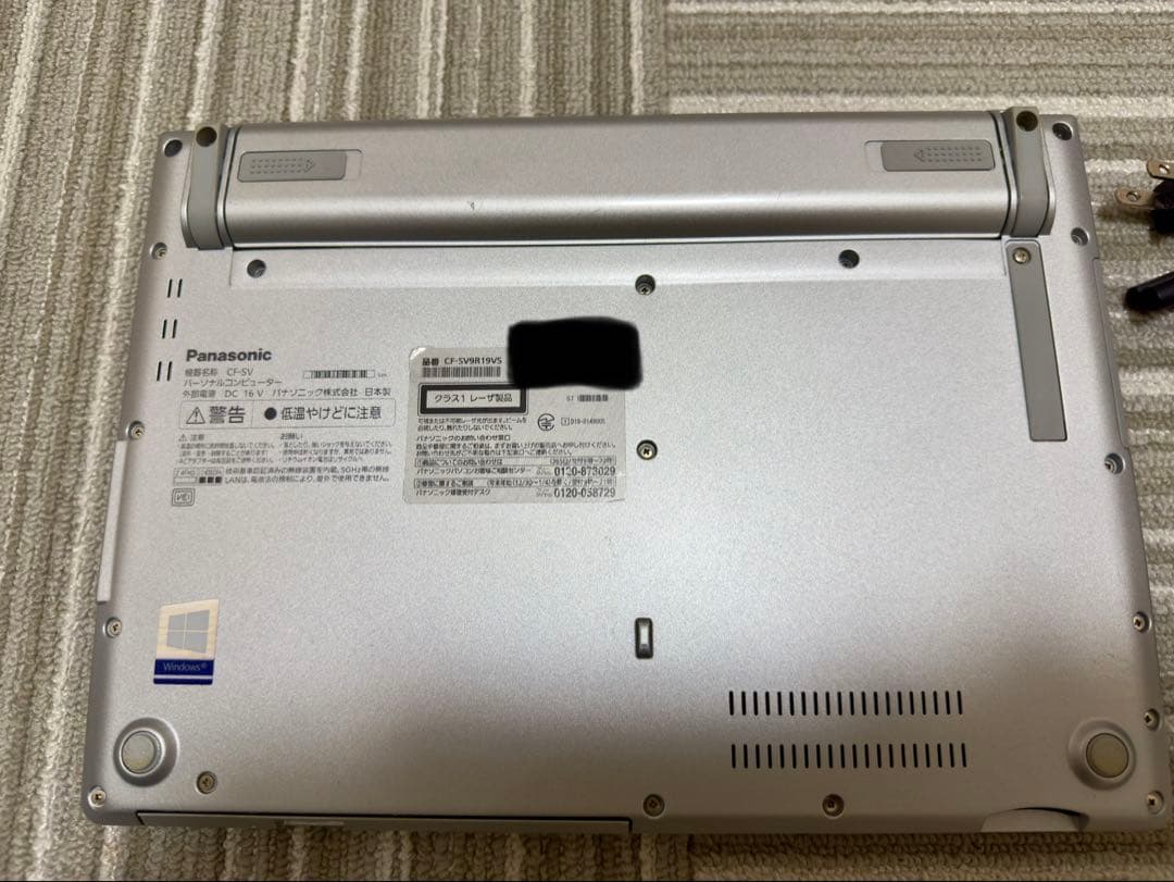 【極上品/累計1310h】レッツノート SV9 LTE/DVD/純正天板カバー