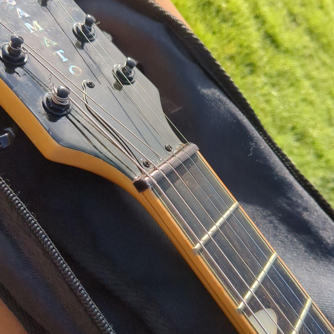 Yamatoセミホロウボディ エレキギター貴重 ケース付