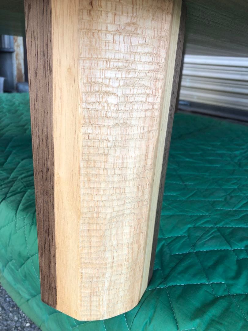 ※   送料無料　135サイズ　ウォールナット皮付き　国産折脚テーブル　※