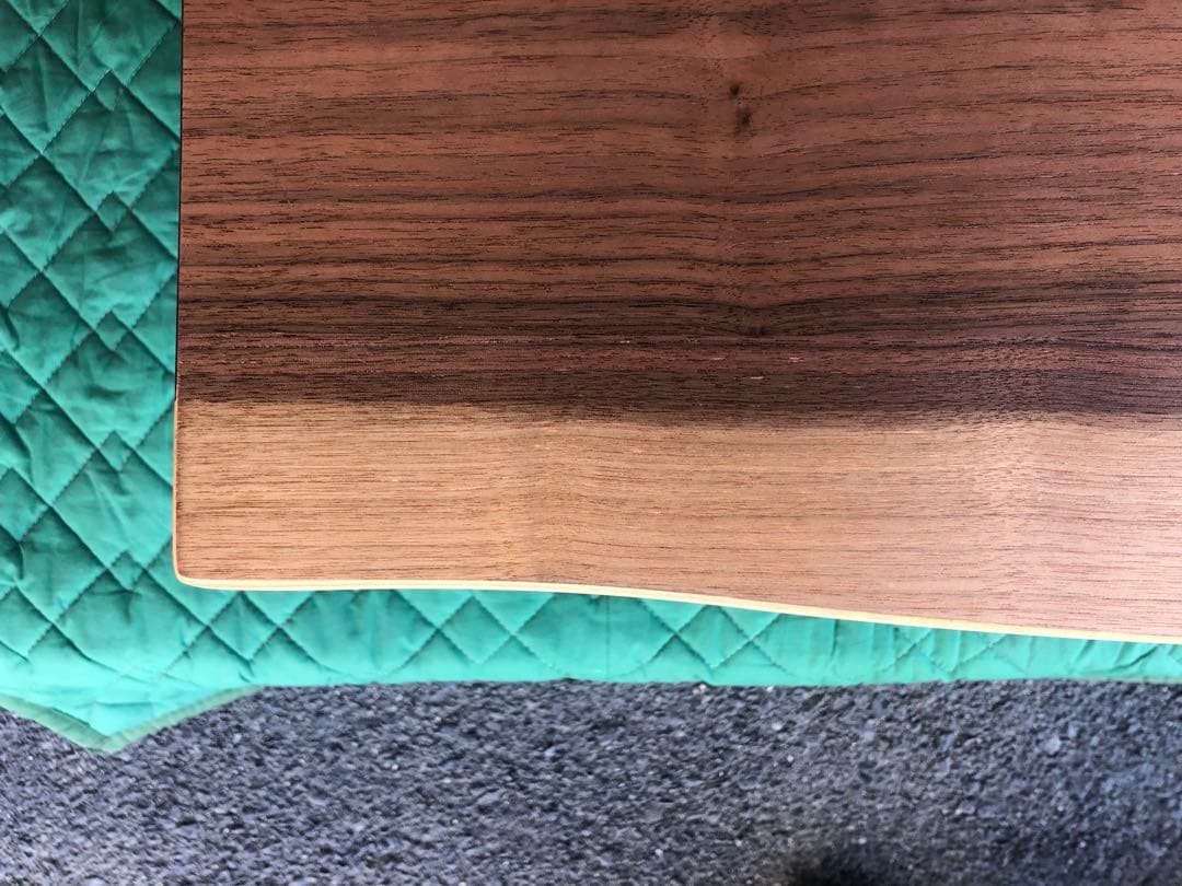 ※   送料無料　135サイズ　ウォールナット皮付き　国産折脚テーブル　※