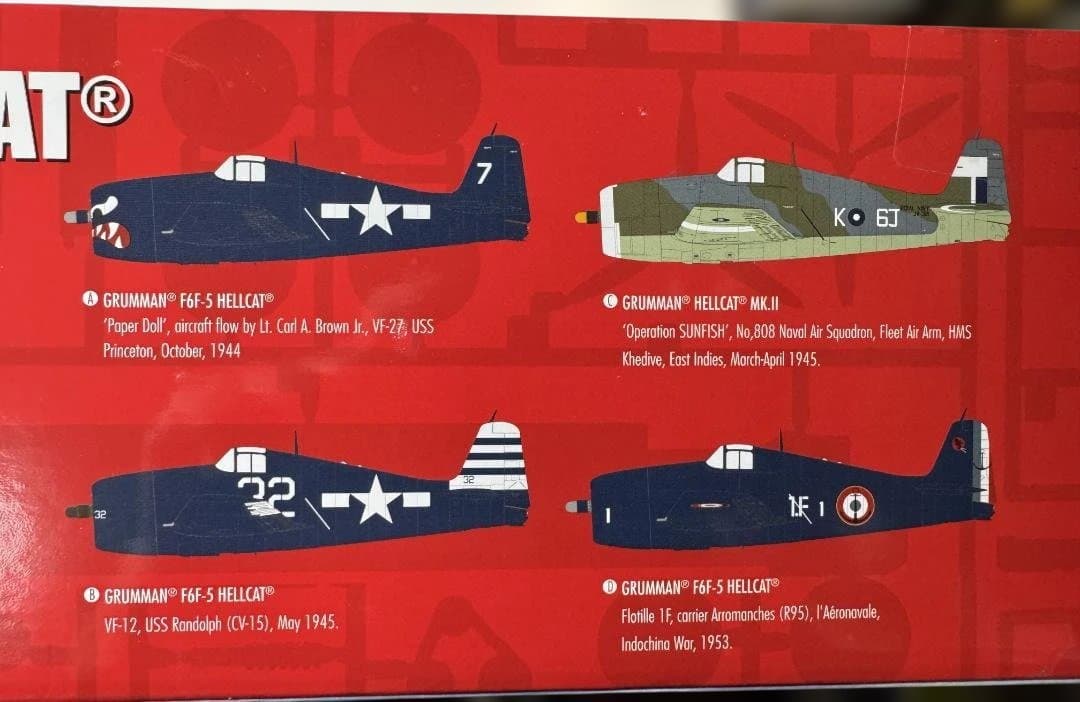 AIRFIX 1:24 F6F-5 ヘルキャット（Hellcat）