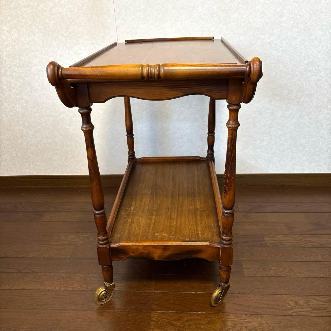 【良品】ヴィンテージ karimoku コロニアル キッチンワゴン