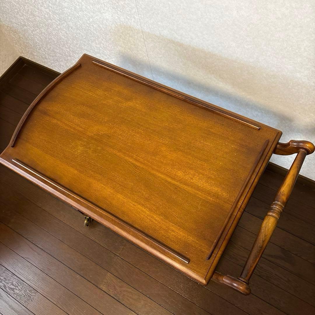 【良品】ヴィンテージ karimoku コロニアル キッチンワゴン