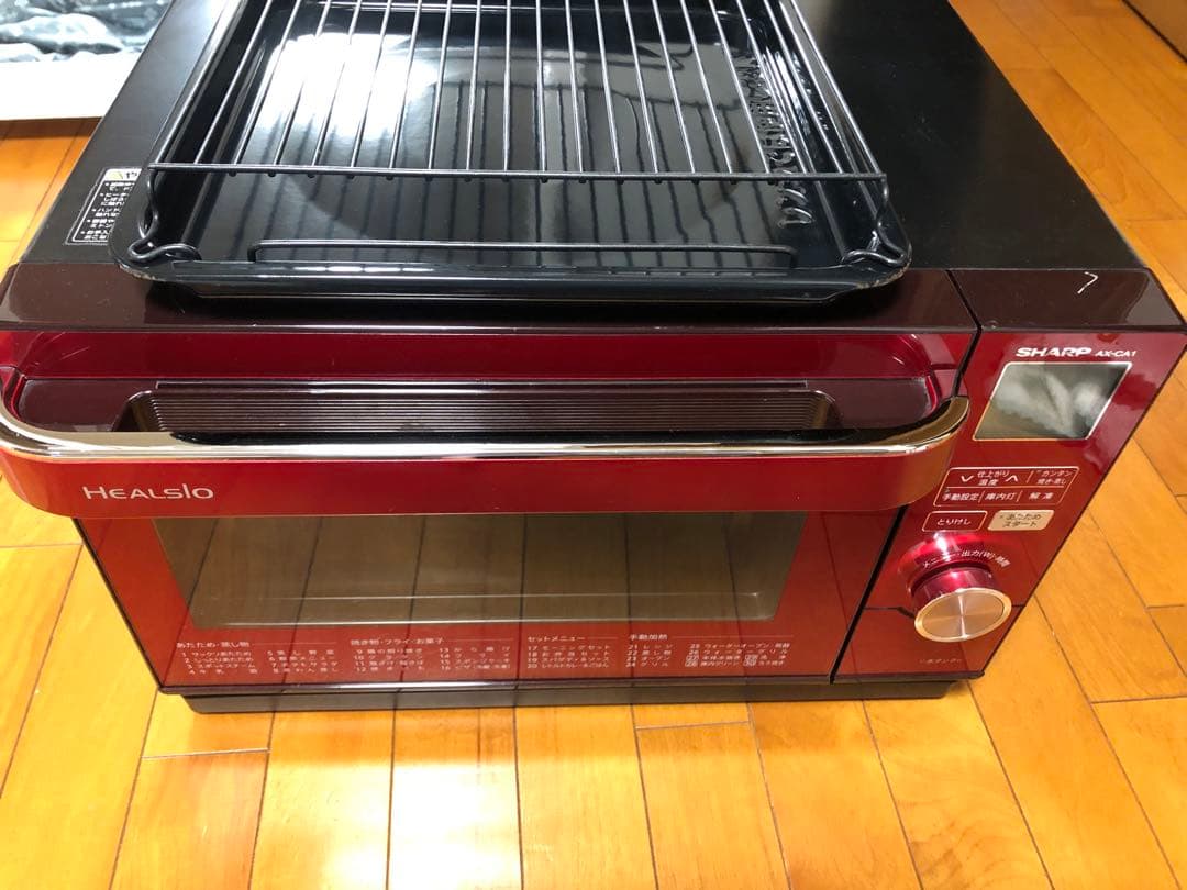 2013年製SHARP AX-CA1 レッド オーブンレンジ中古