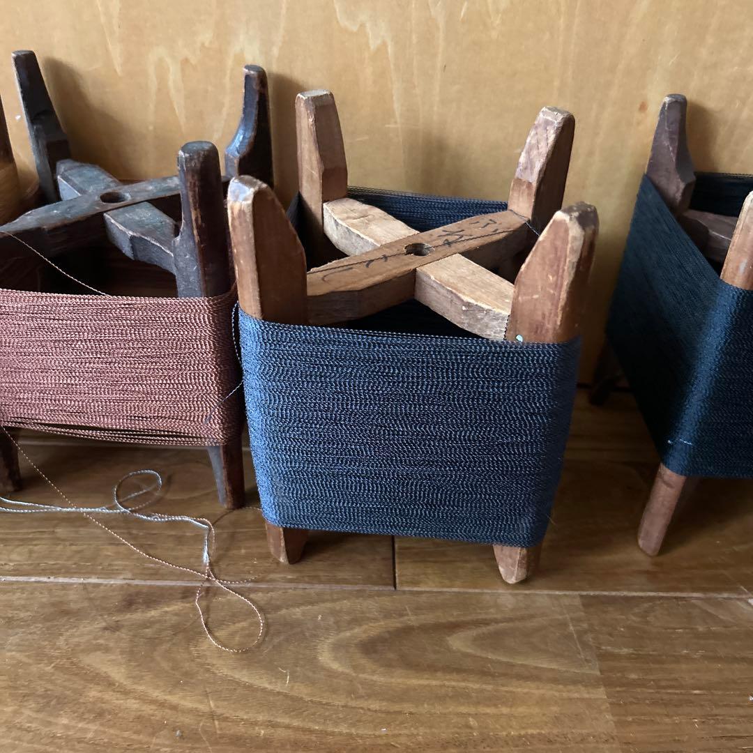 ガルバドスまとめ割引 アンティーク　糸巻き6個　糸枠　8個　メルカリ便発送