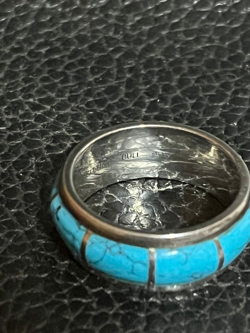 ズニ ターコイズ 925 刻印あり リング 21号