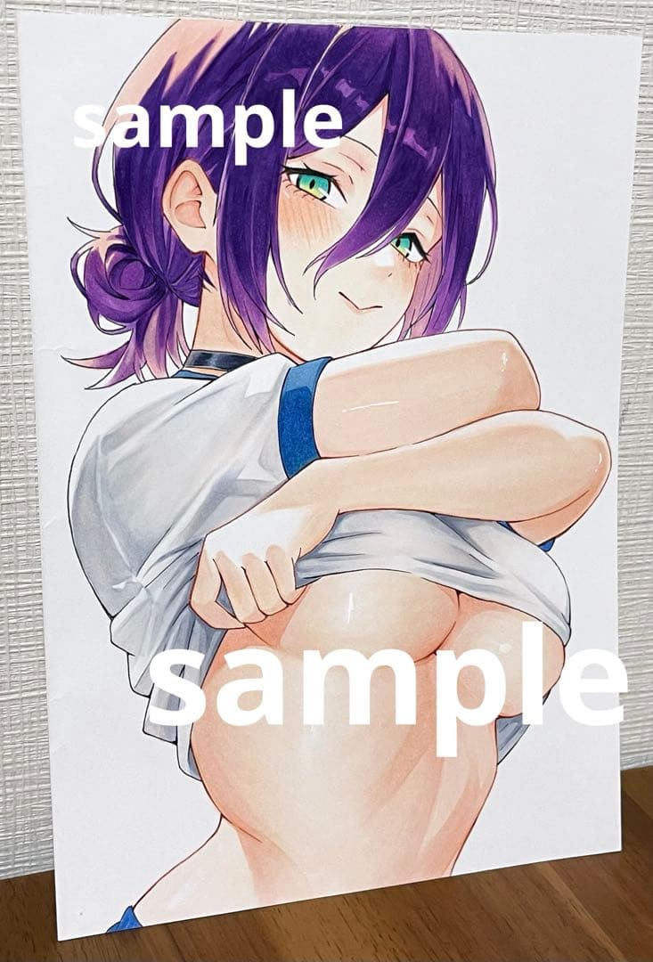 s*n様 チェンソーマン レゼ 手描きイラスト ファンアート アナログ