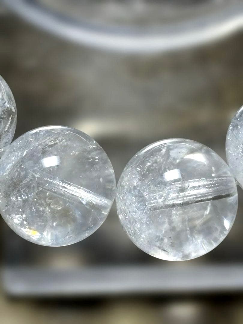 【極上大玉】レムリアンアゼツライトブレスレット約13.6㎜（新品未使用）鑑定書付