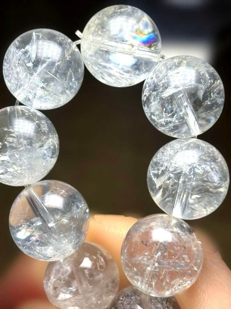 【極上大玉】レムリアンアゼツライトブレスレット約13.6㎜（新品未使用）鑑定書付