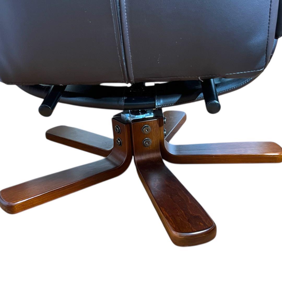 【極美品】パーソナルチェア 一人掛け ソファ オットマン付き マナベインテリア