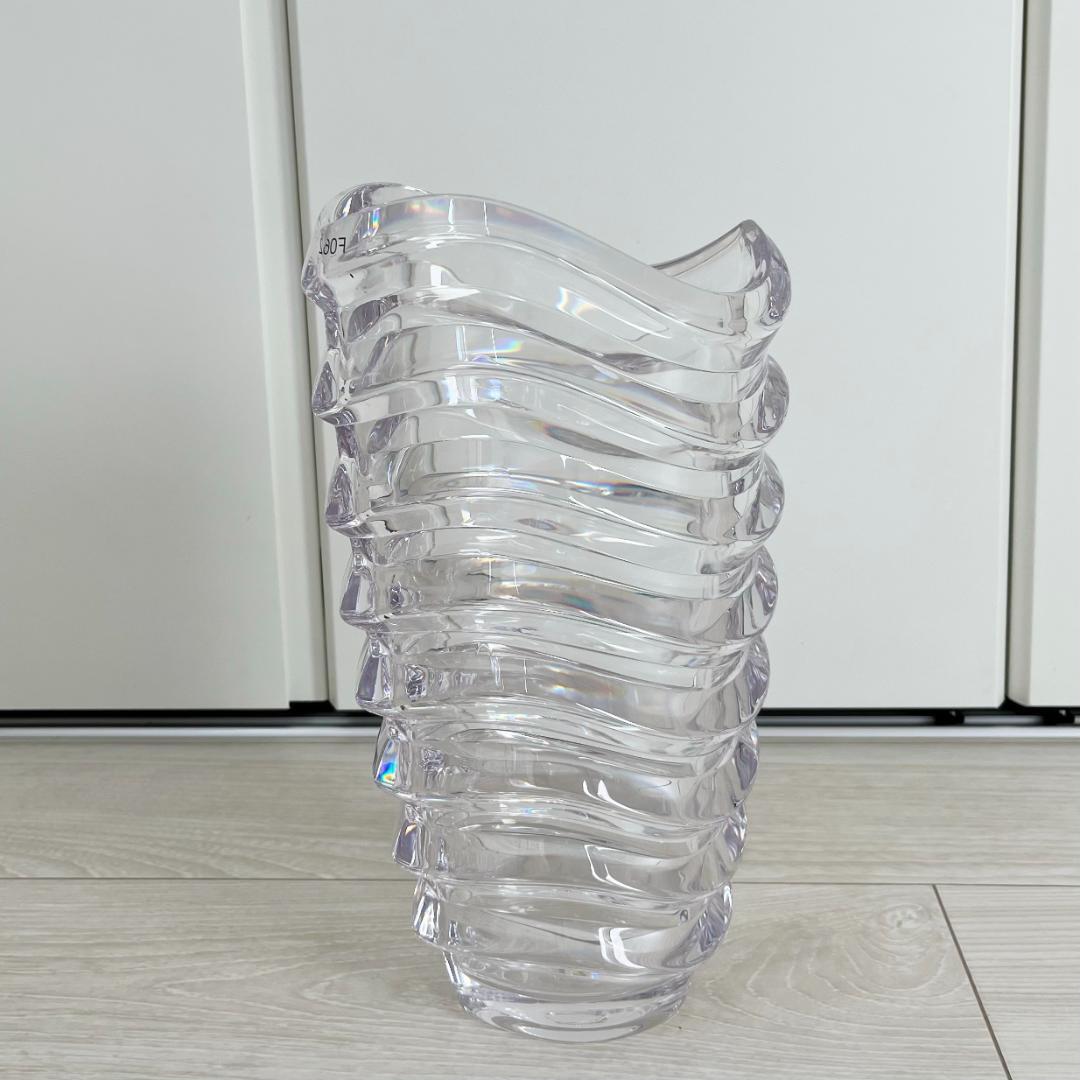 割れない花瓶】PC wave(高さ33cm・直径18.5cm)