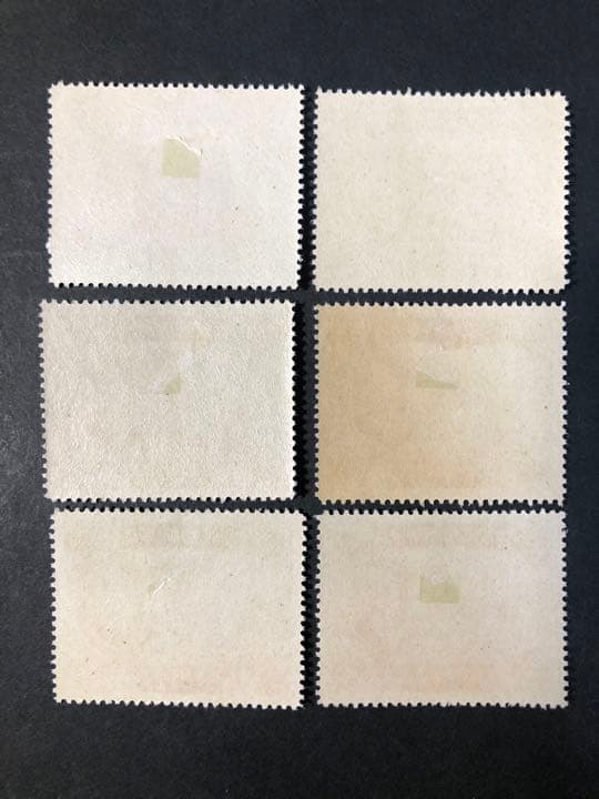 旧中国切手　1945 紀16 6種完　未使用