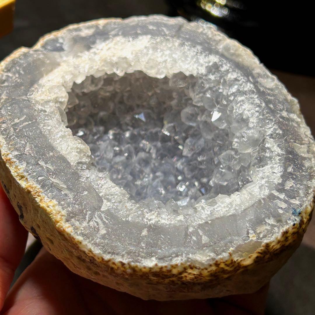 ☆別格高級品！水晶　アゲート　クラスター　原石　ドーム　置物　福運大黒秘宝⑤