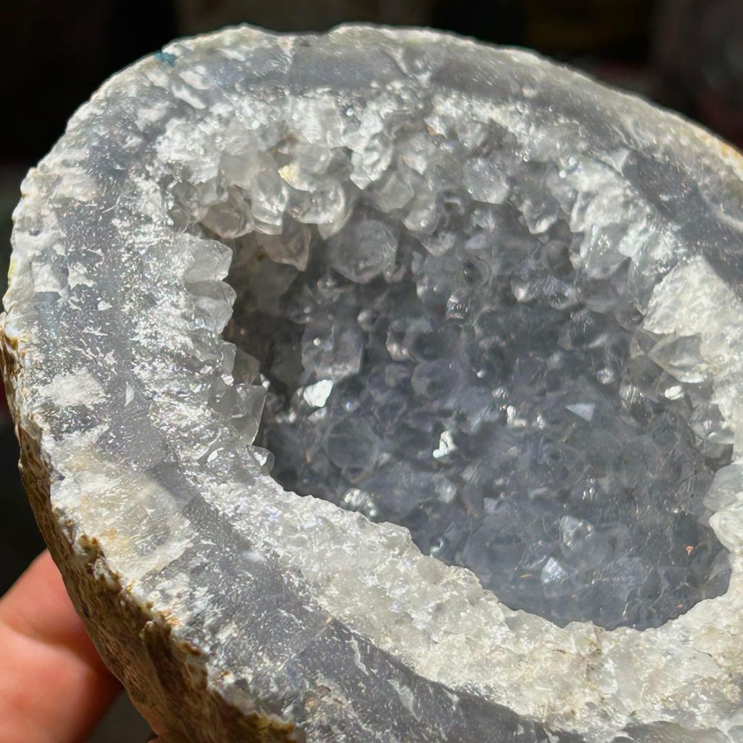 ☆別格高級品！水晶　アゲート　クラスター　原石　ドーム　置物　福運大黒秘宝⑤