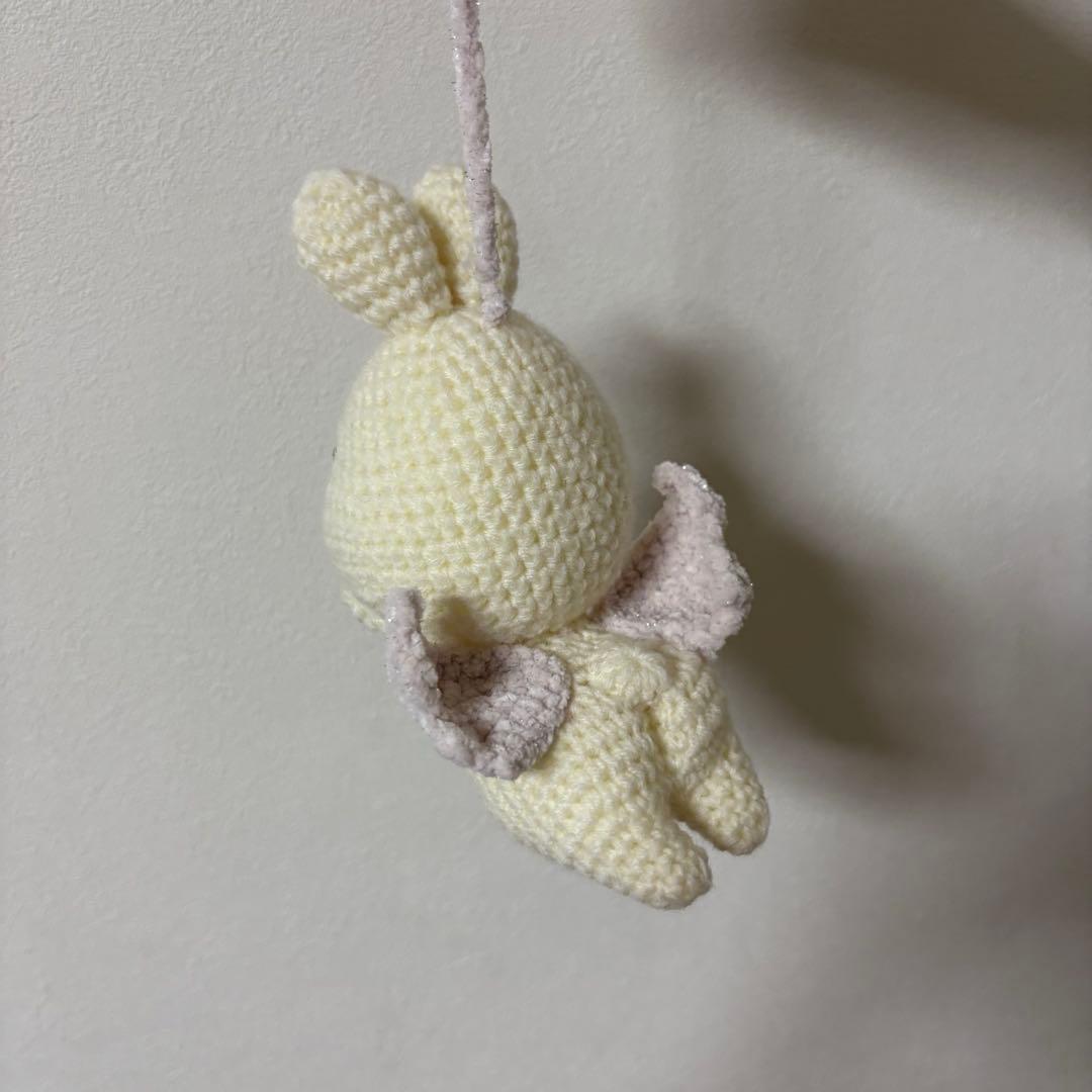 「お空を飛びたいな」シリーズ オーダーメイドあみぐるみ うさぎ いぬ 編み物