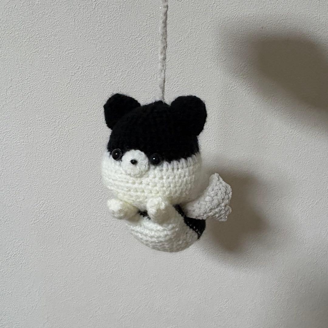 「お空を飛びたいな」シリーズ オーダーメイドあみぐるみ うさぎ いぬ 編み物