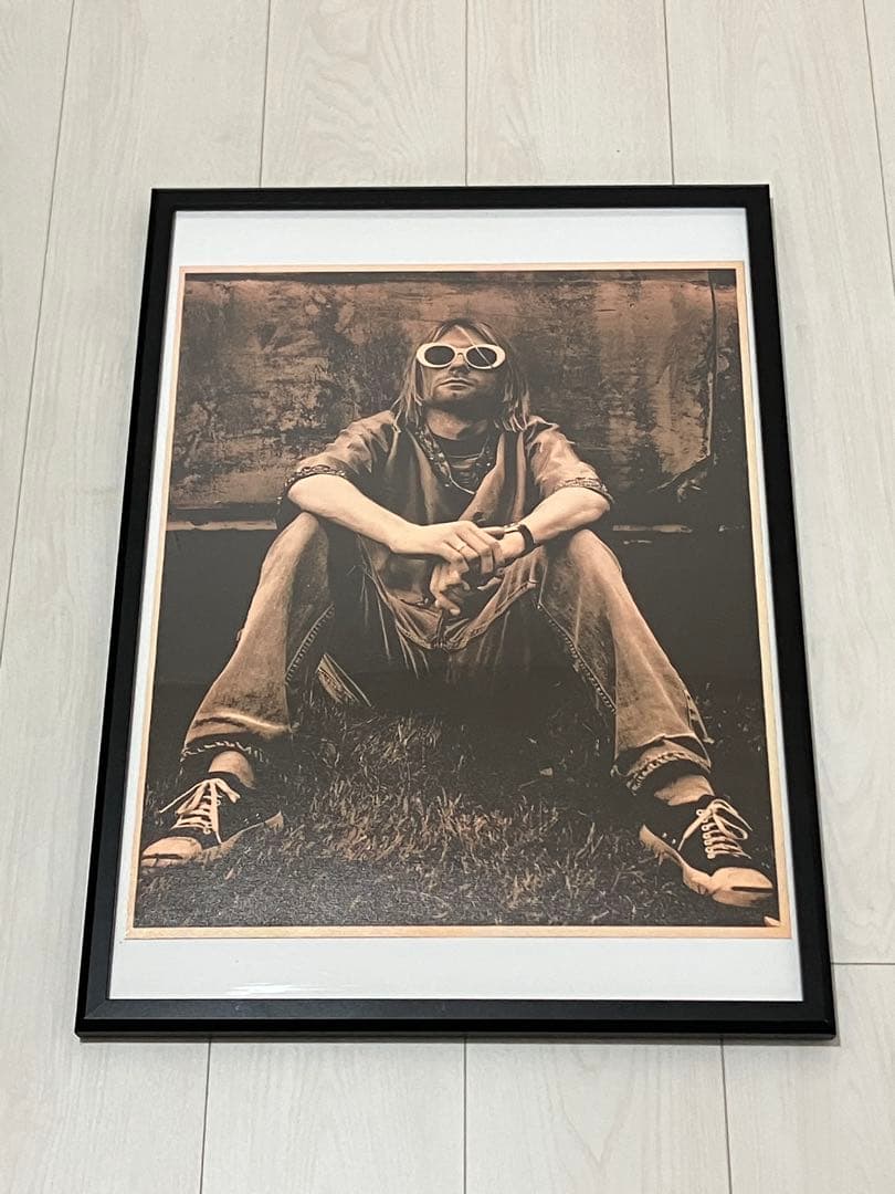 【額縁付き】A2 ポスター カートコバーン NIRVANA