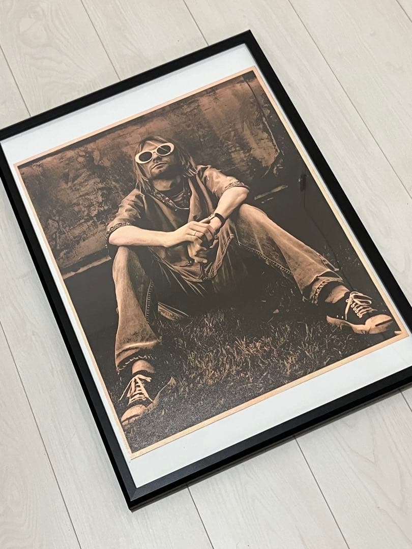 【額縁付き】A2 ポスター カートコバーン NIRVANA