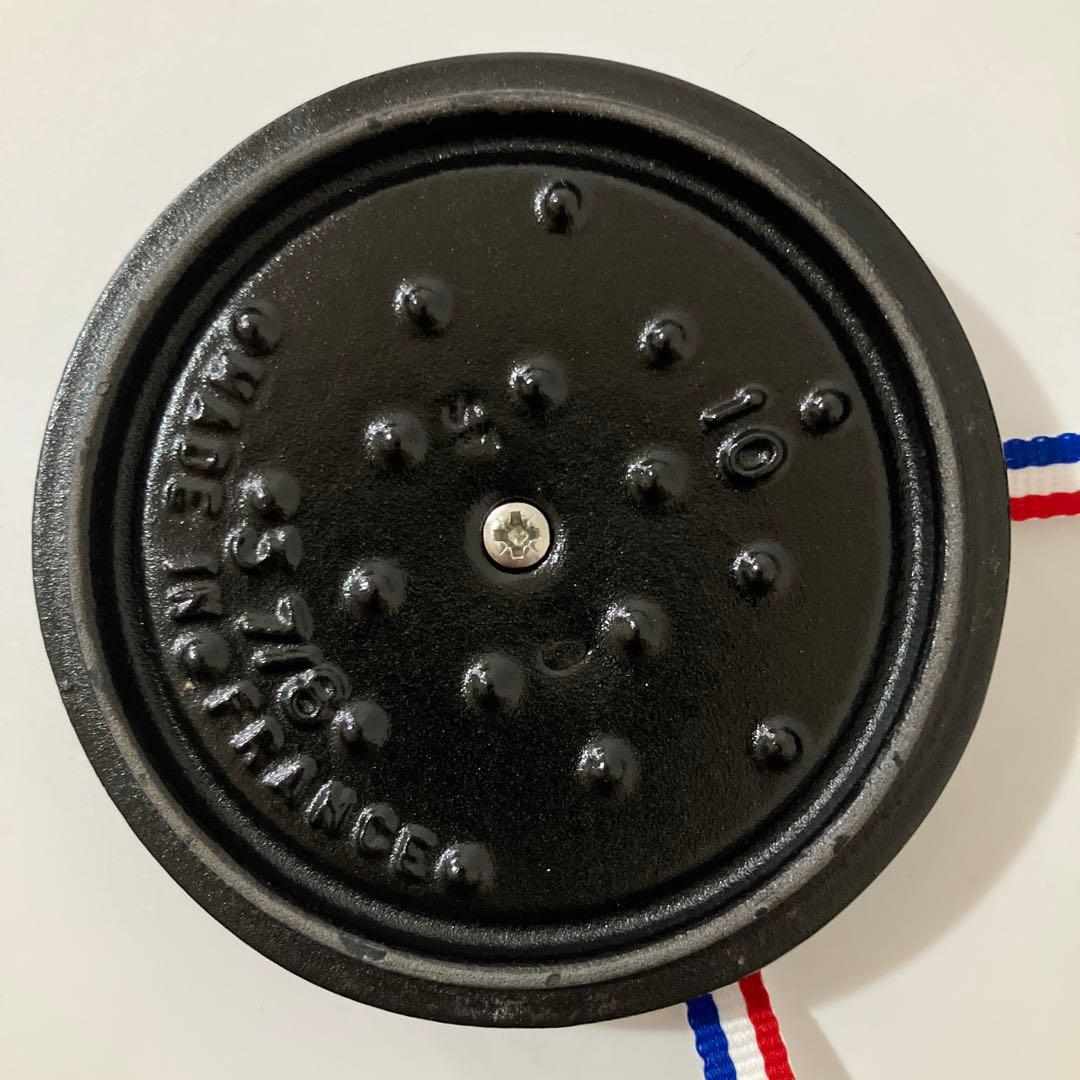 【未使用】staub ストウブ ピコ ココット ラウンド 10cm ブルー