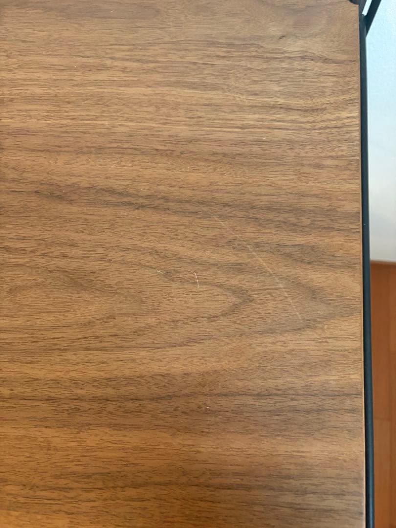 無印良品　ステンレスユニットシェルフ　ウォールナット材棚セット　ワイド　小