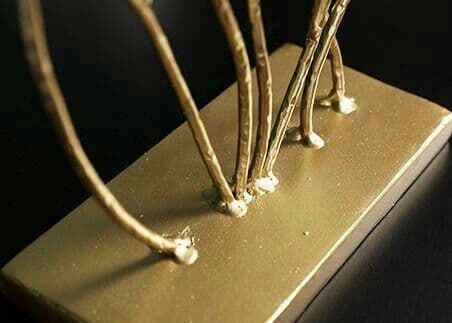 シンプルな芸術置物金属鉄芸装飾イチョウの葉の装飾