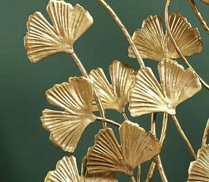 シンプルな芸術置物金属鉄芸装飾イチョウの葉の装飾