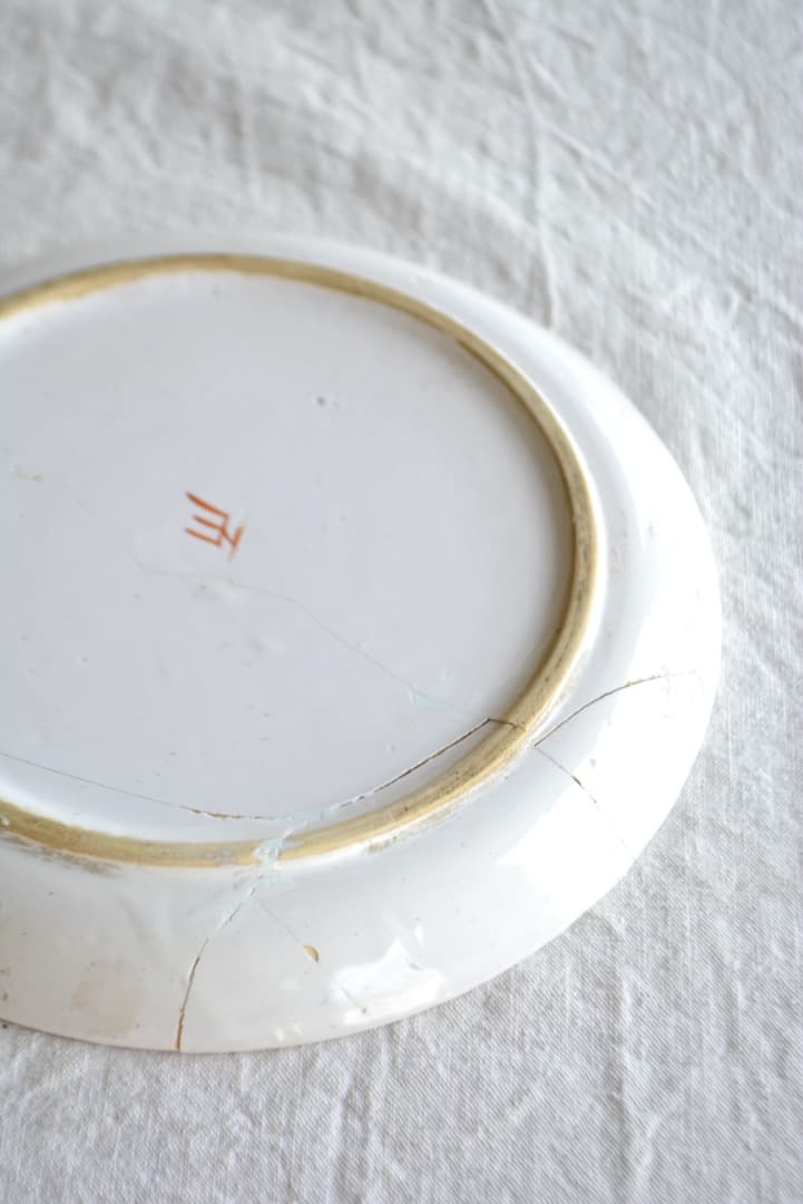 フランス  ファイアンス アンティークプレート 1800年代