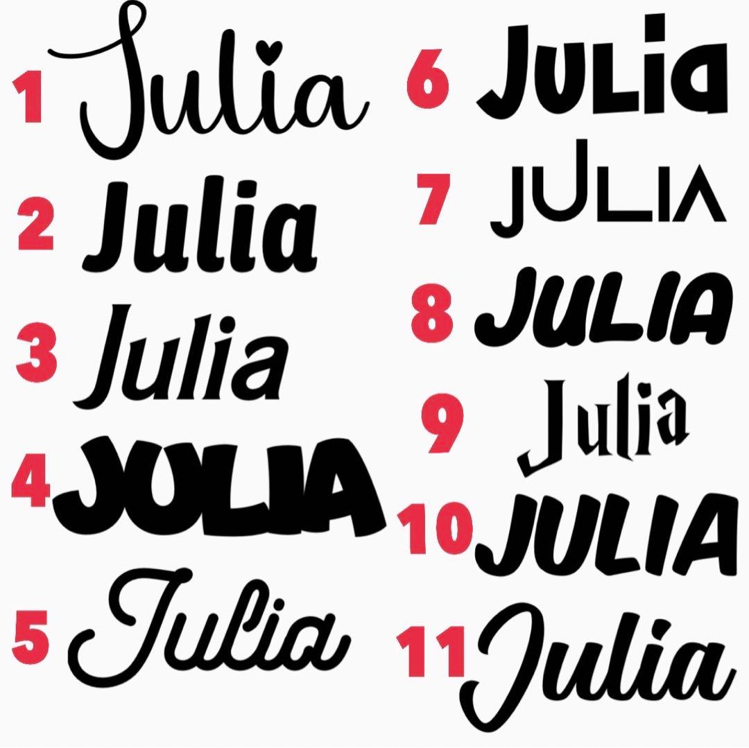 オーダーページ 人気フォント お名前ステッカー 10cm3枚セット