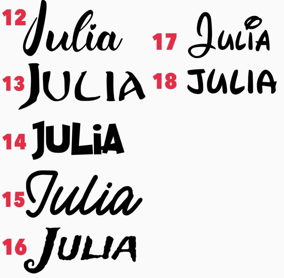 オーダーページ 人気フォント お名前ステッカー 10cm3枚セット