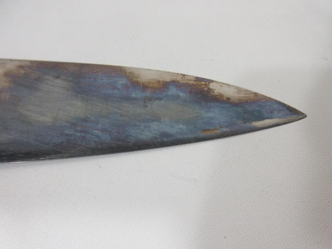 0225X 直澄作 牛刀包丁 鋼 334mm