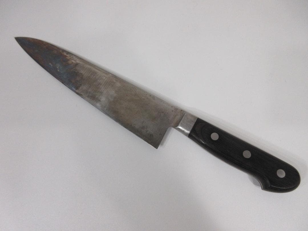 0225X 直澄作 牛刀包丁 鋼 334mm