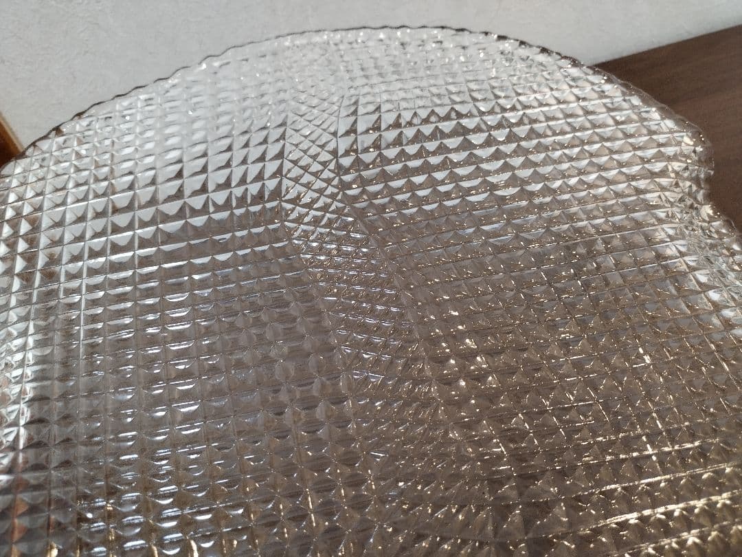 ●ボヘミアクリスタル ガラス プレート 大皿