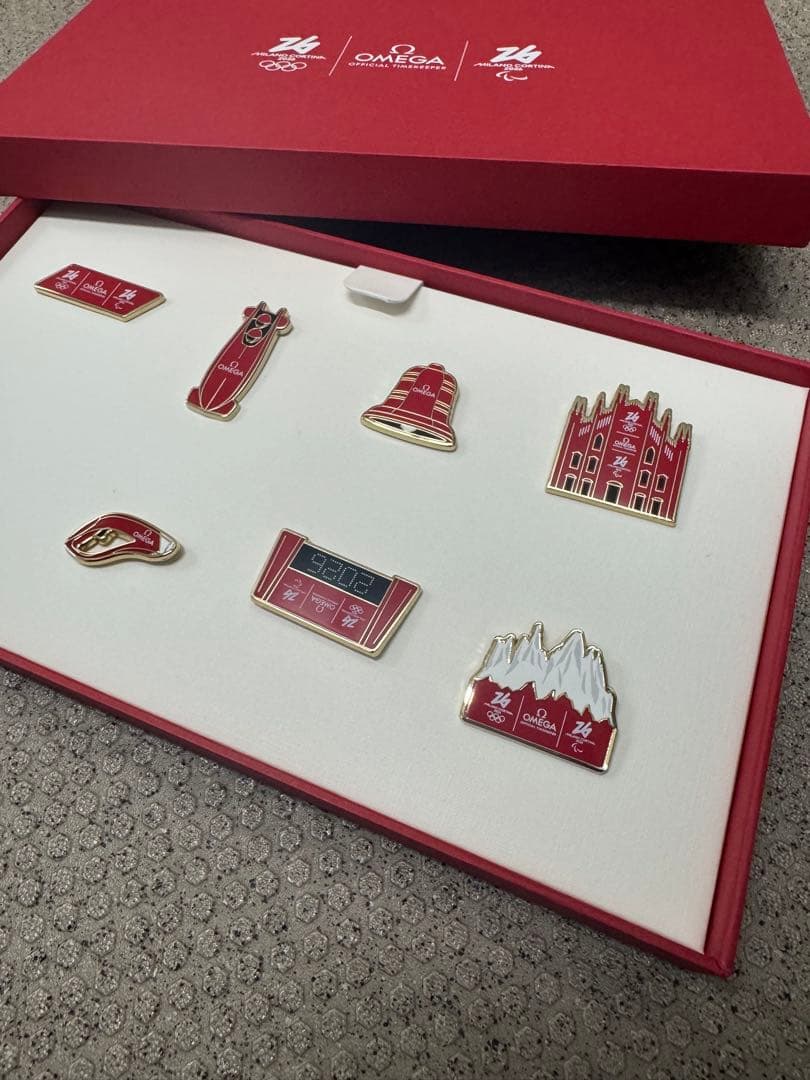 非売品　限定品　2026年オリンピック OMEGAピンバッジ7個セット
