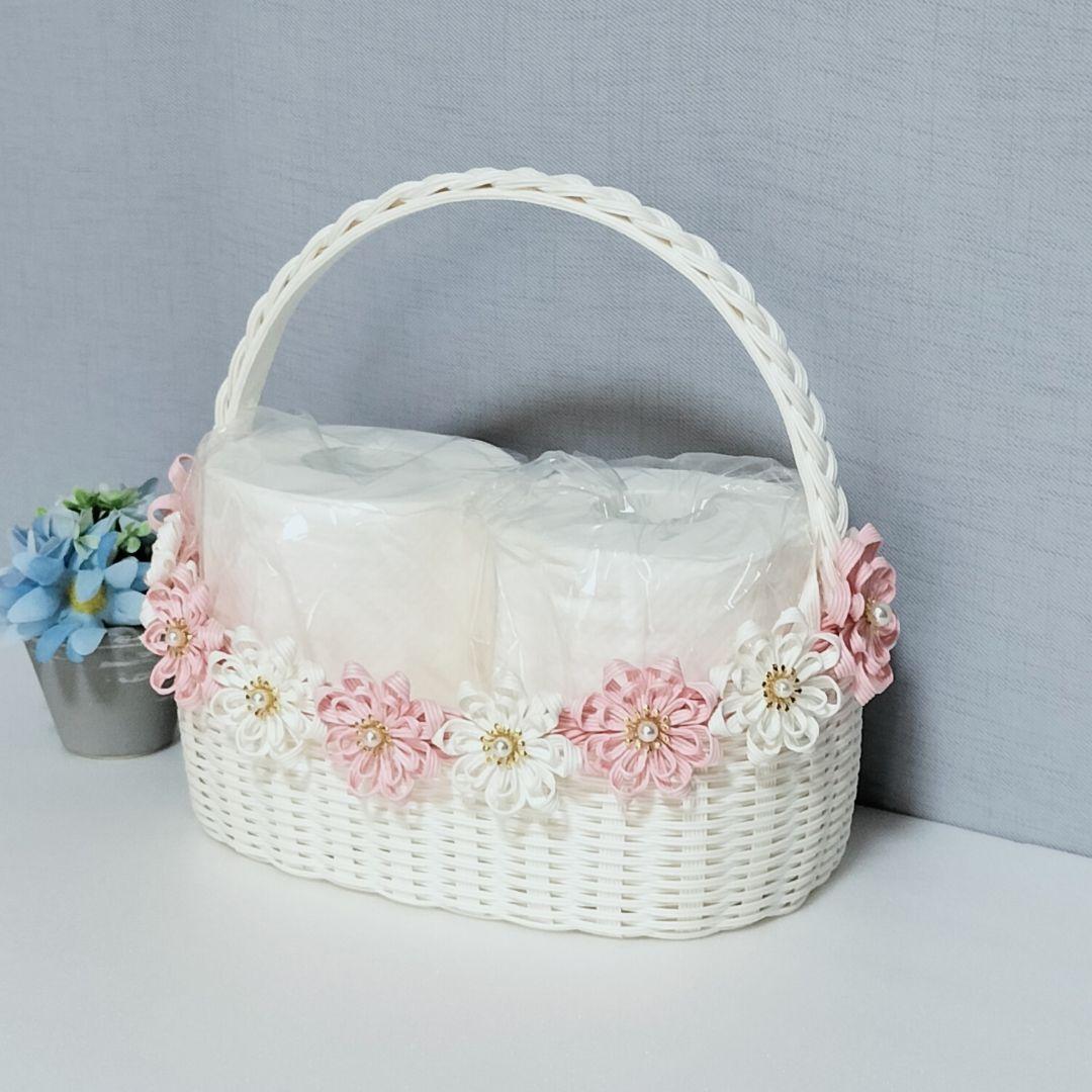 かご バスケット 4点セット エコクラフト プチギフト 結婚式