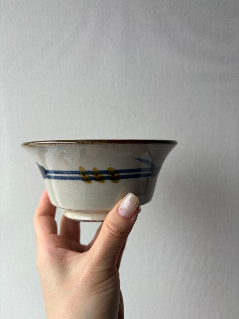 壺屋焼　やちむん　デイゴ唐草　4寸鉢　陶器　陶眞窯　和食器　民芸　2個　小鉢