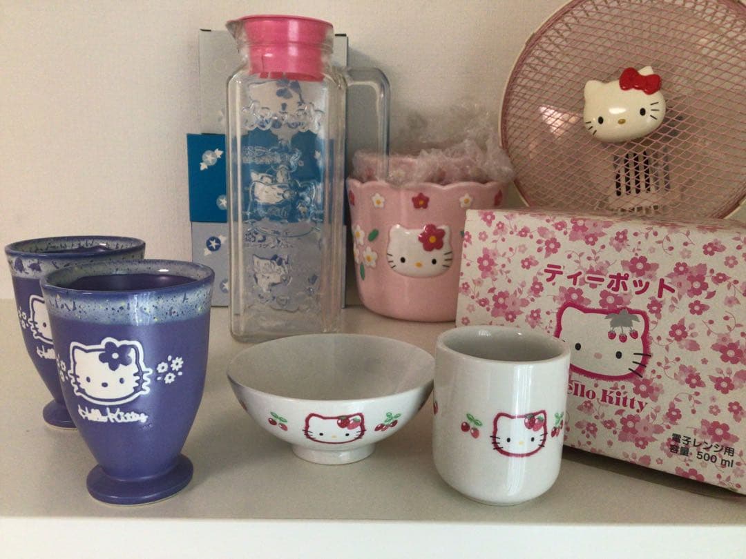 ★ハローキティ 当時物コレクターズアイテム★植木鉢・扇風機・カーテン他…★30点