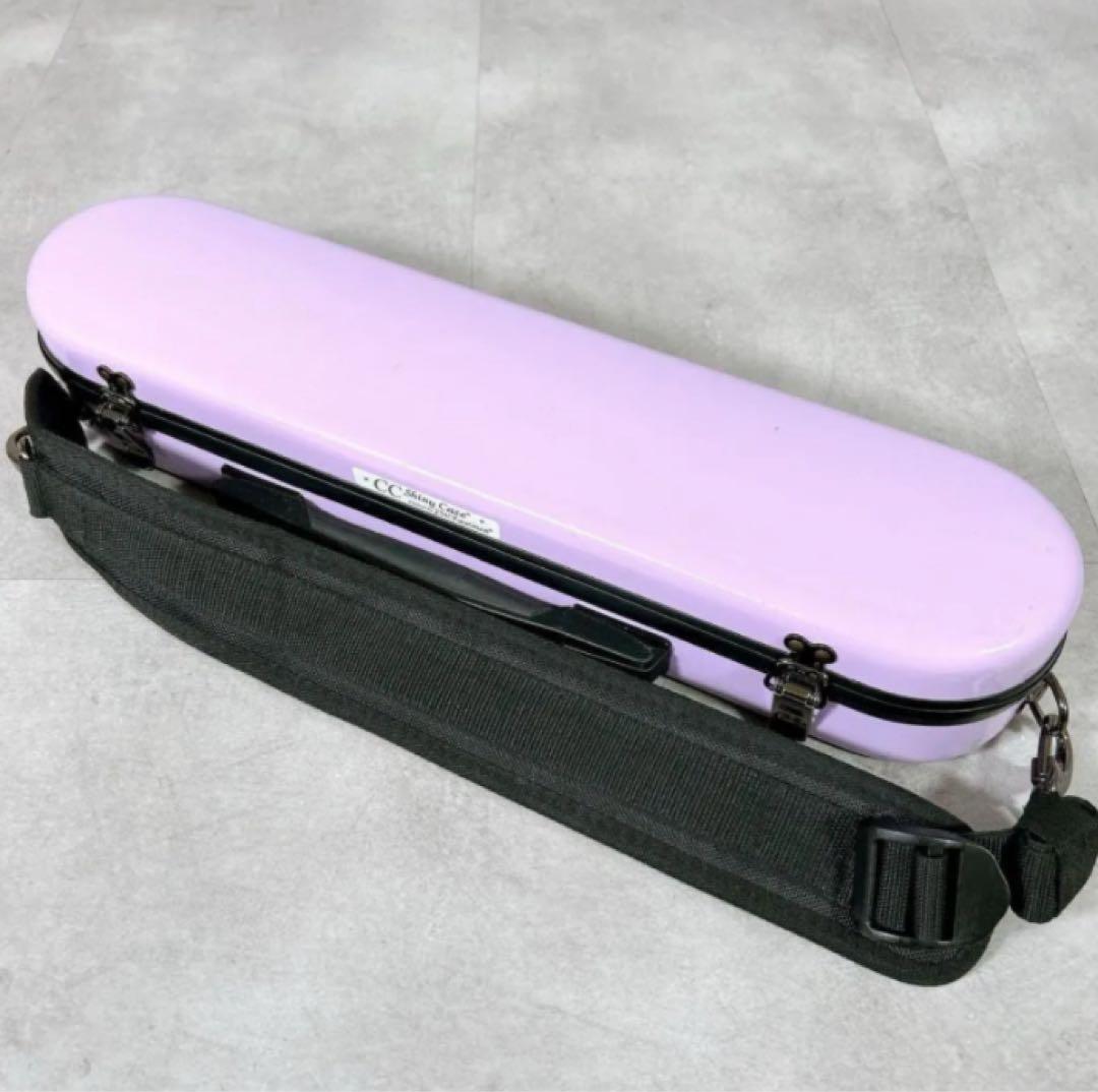 X315 CC シャイニーケース フルート ハードケース パープル ピンク 楽器