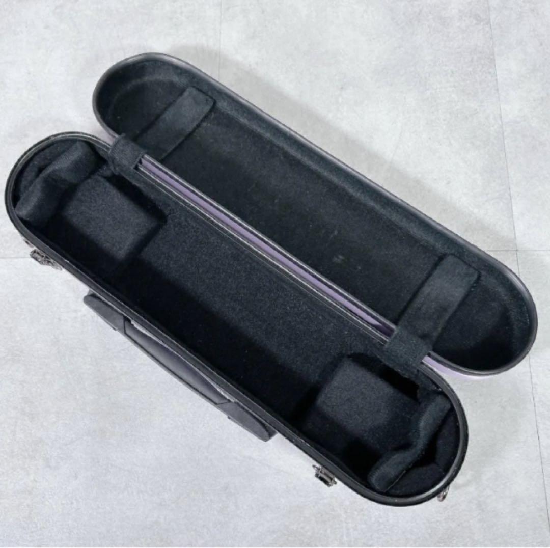 X315 CC シャイニーケース フルート ハードケース パープル ピンク 楽器