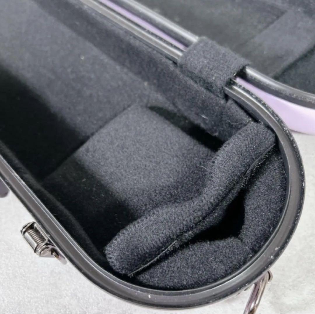 X315 CC シャイニーケース フルート ハードケース パープル ピンク 楽器