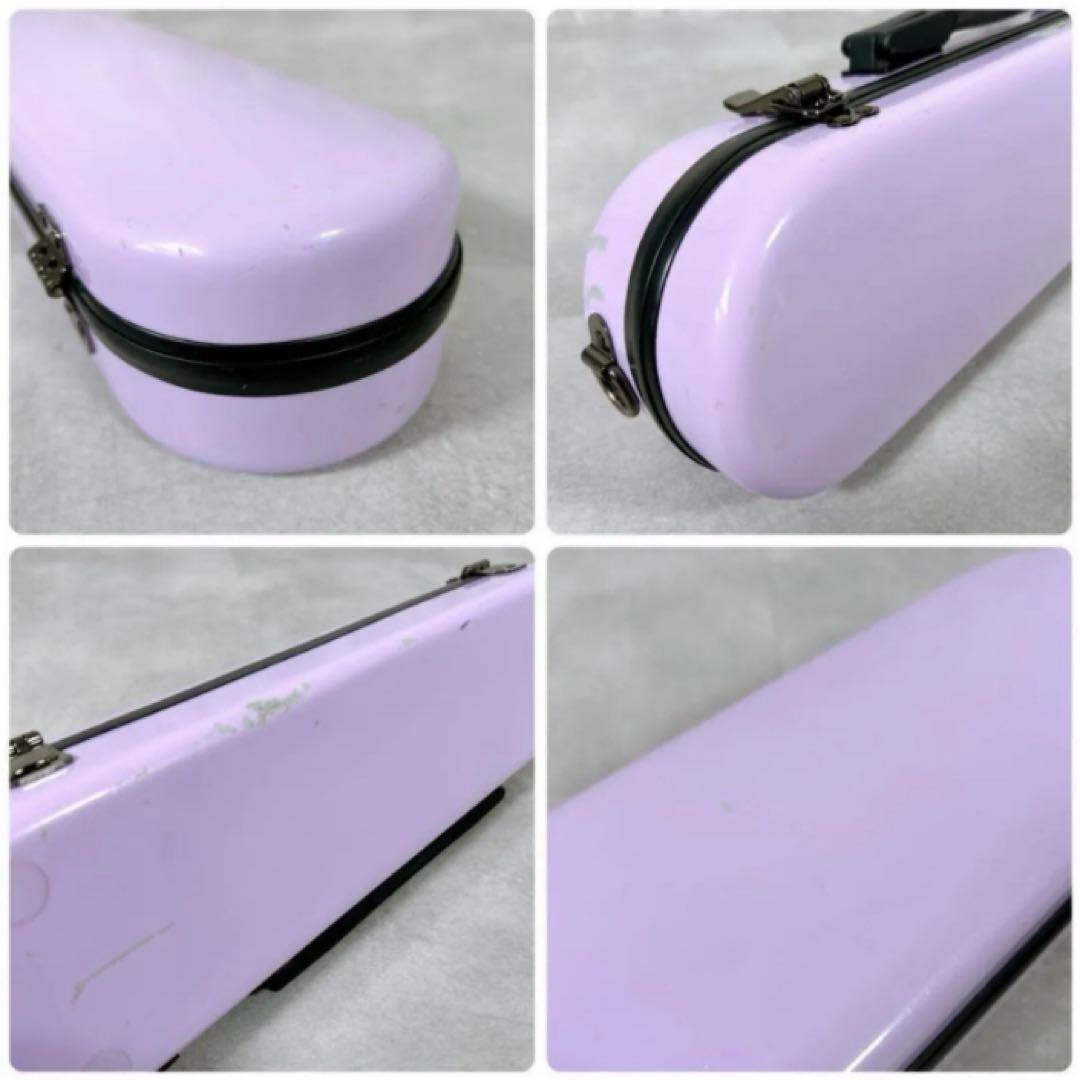 X315 CC シャイニーケース フルート ハードケース パープル ピンク 楽器