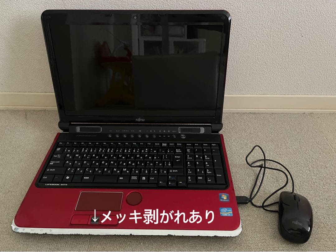【FUJITSU】Lifebook ノートPC(レッド)