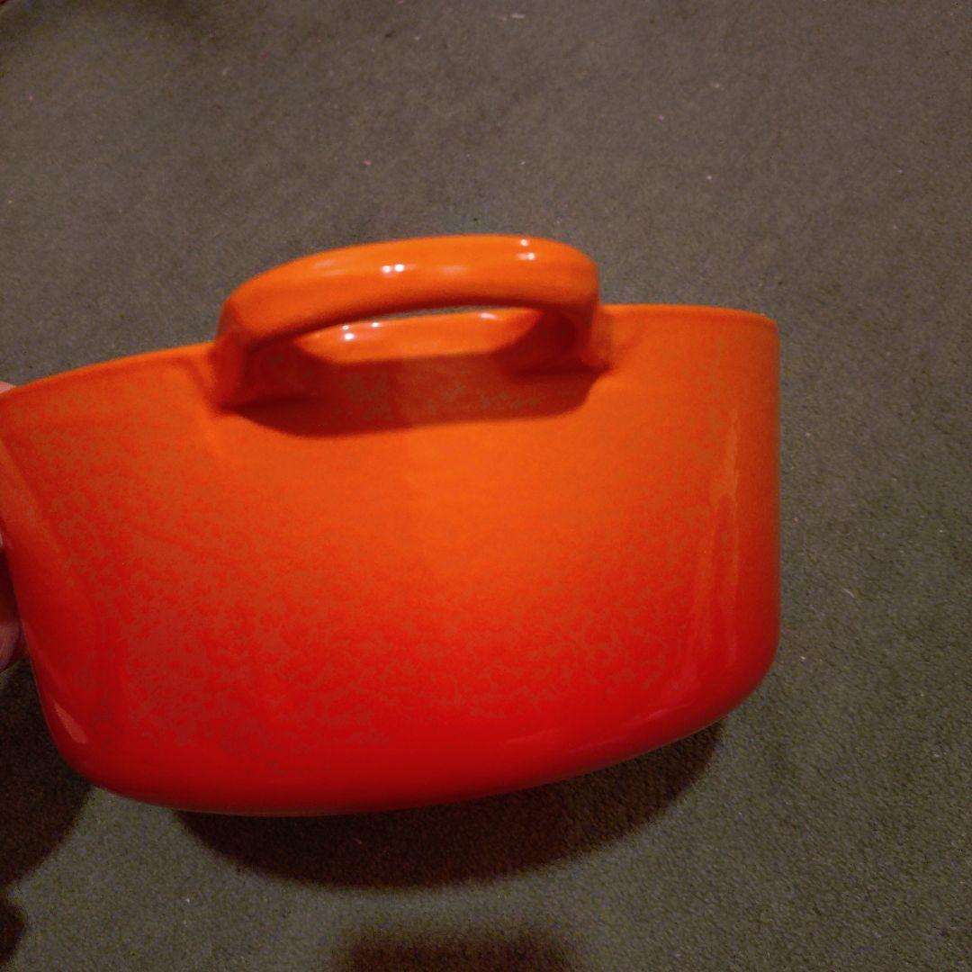Le Creuset ル・クルーゼ　オレンジ 両手鍋 22cm